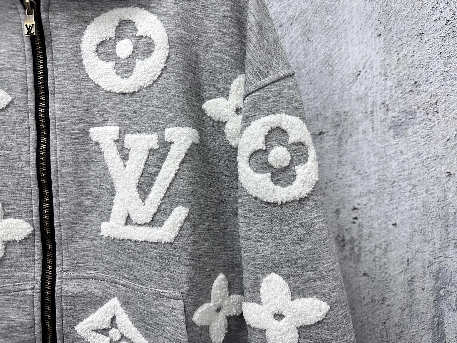 ルイ・ヴィトン「Louis Vuitton」フルジップパーカー ウールンジャケット