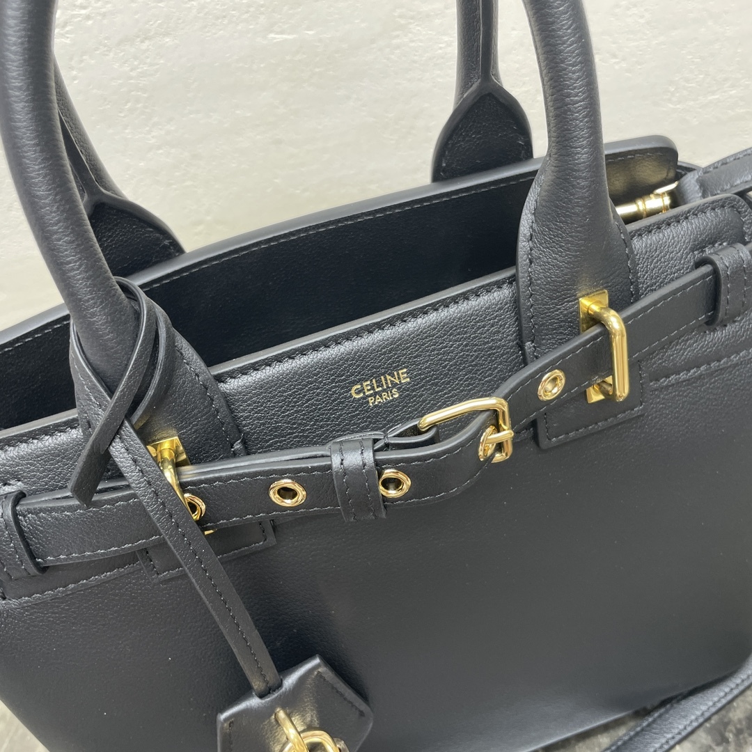 セリーヌ「Celine」CONTI 柔软牛皮革ハンドバッグ