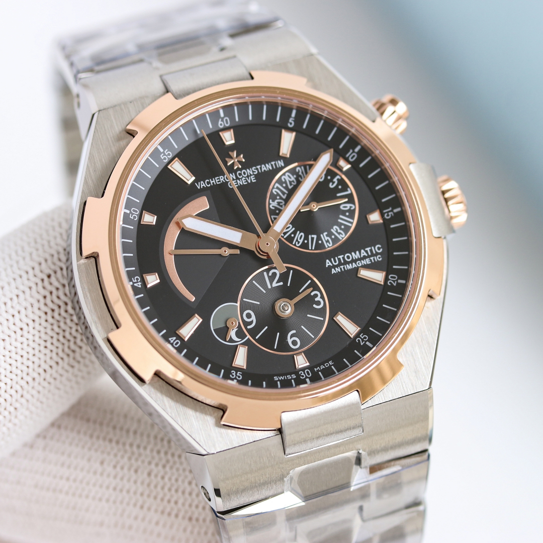 ヴァシュロン・コンスタンタン「Vacheron Constantin」オーヴァーシーズ デュアルタイム メンズウォッチ42MM