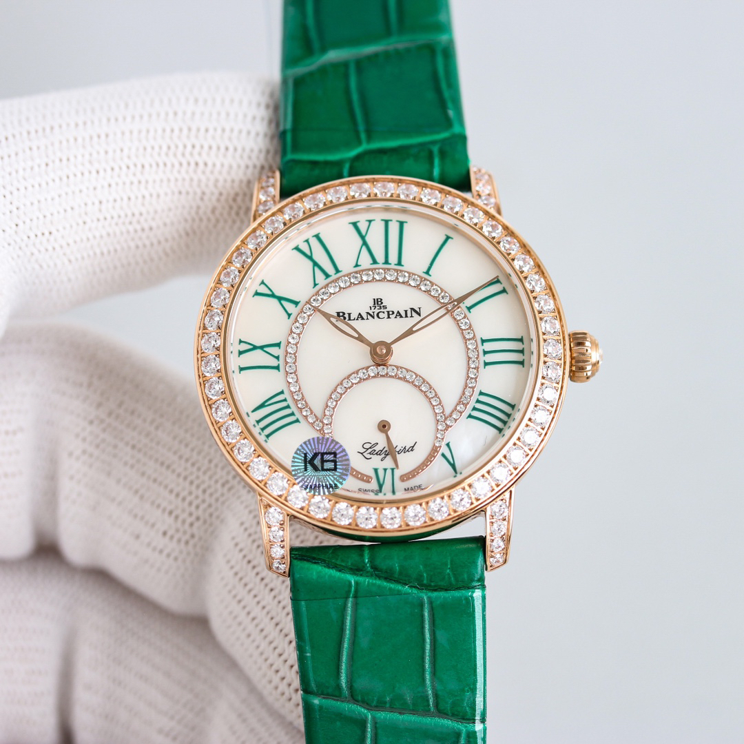 ブランパン「Blancpain」レディバード ダイヤモンドボール自動巻きレディースウォッチ34.9mm