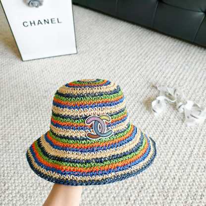 シャネル「Chanel」シャネル 2026春夏 ストローブーム・レインボーバケットハット