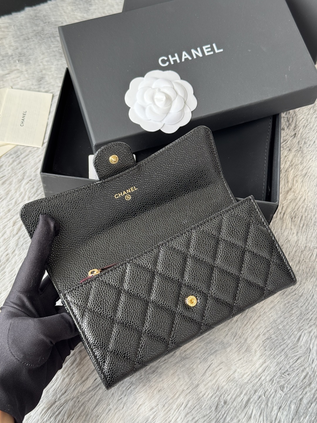 シャネル「Chanel」クラシックフラップ ロングウォレット