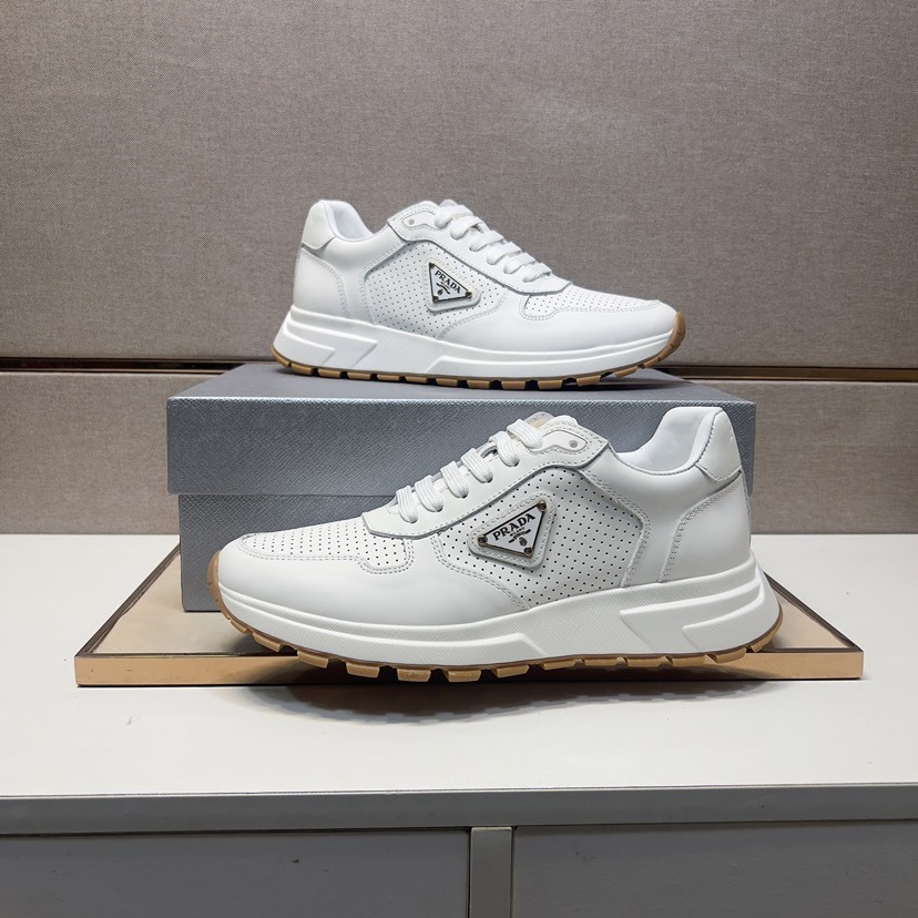 プラダ「Prada」プラダ プレミアムスニーカー (2026年春夏モデル) / レザースニーカー