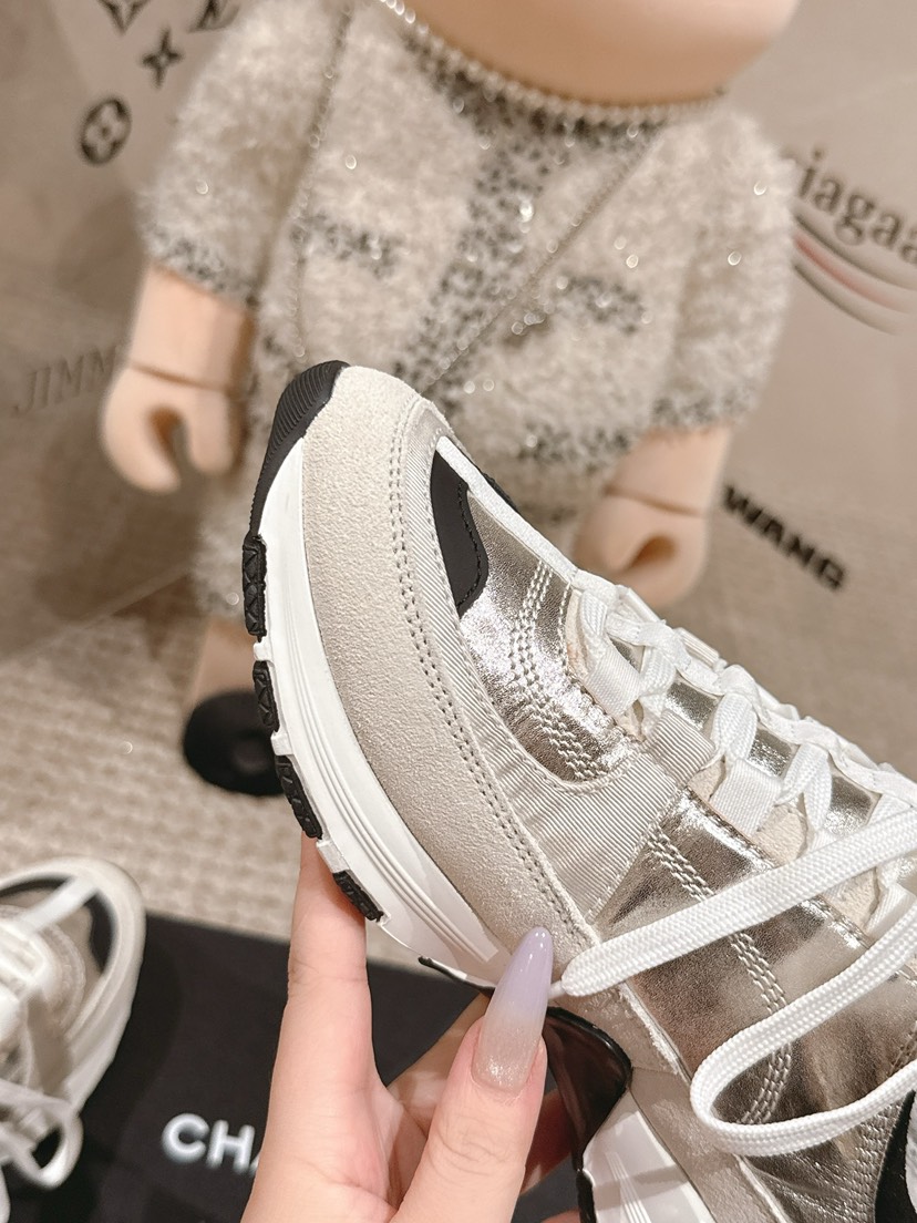 シャネル「Chanel」シャネル スタイル レザースニーカー (パンダカラー) / レジャースニーカー