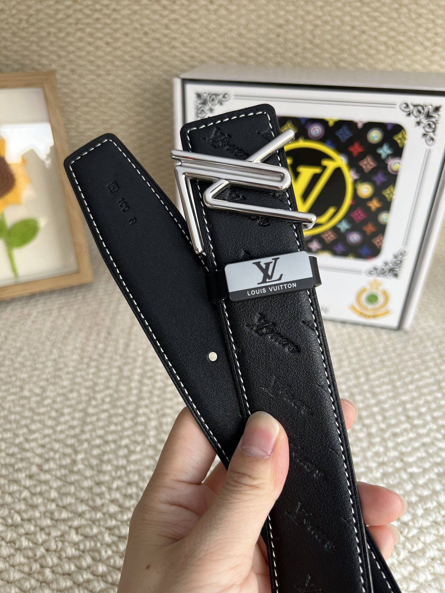 ルイ・ヴィトン「Louis Vuitton」プレミアム トゴレザーベルト / ハイエンドウエストベルト