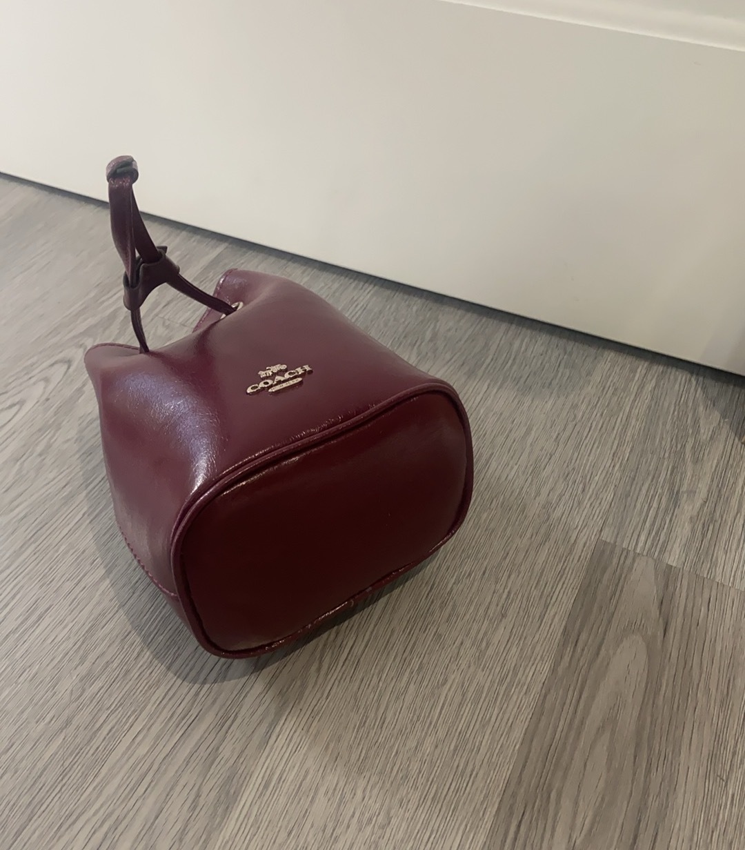 コーチ「Coach」ドローストリング ミニ バケットバッグ