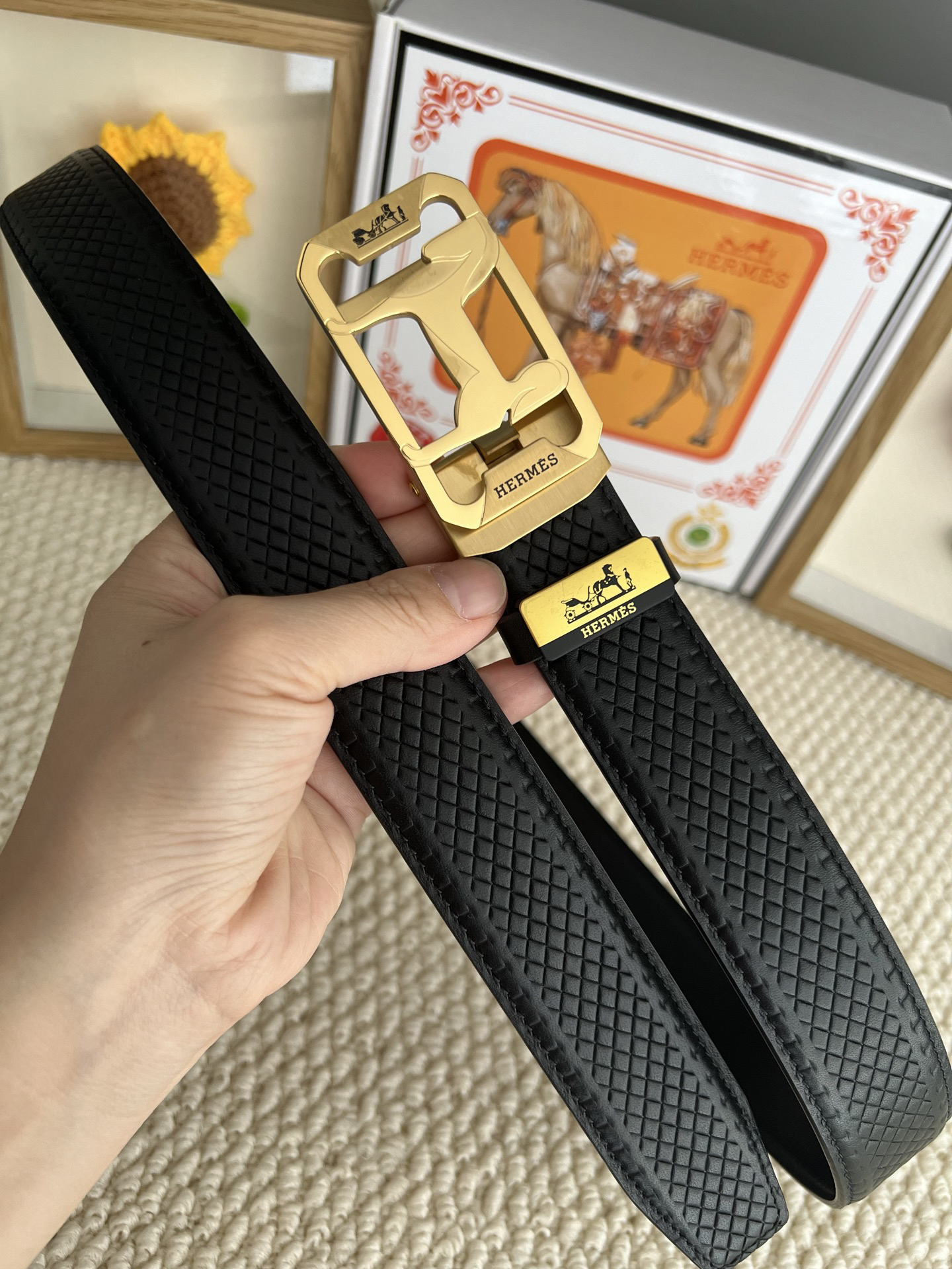 エルメス「Hermès」プレミアム トゴレザーベルト / ハイエンドウエストベルト