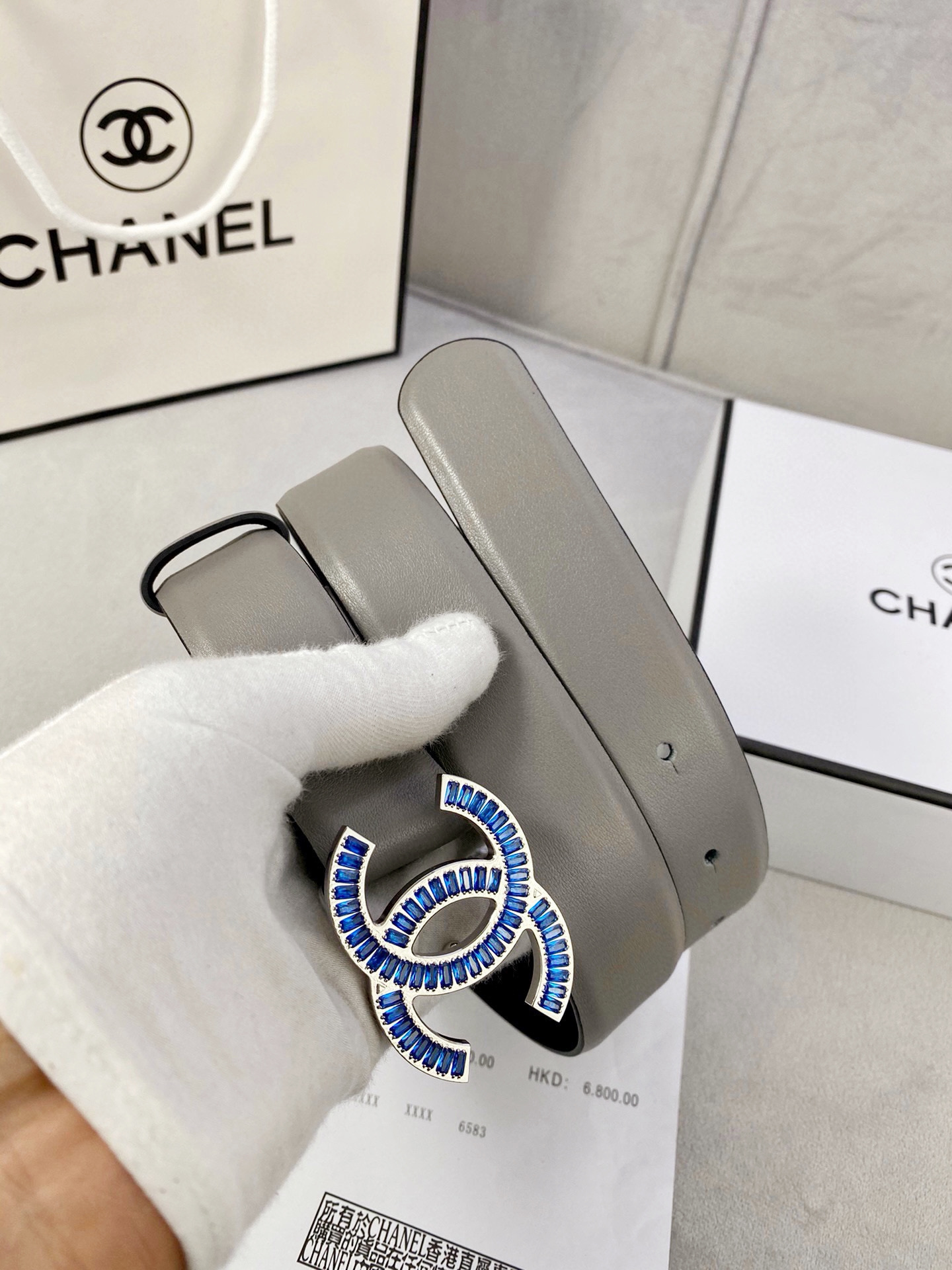シャネル「Chanel」プレミアム トゴレザーベルト / ハイエンドウエストベルト