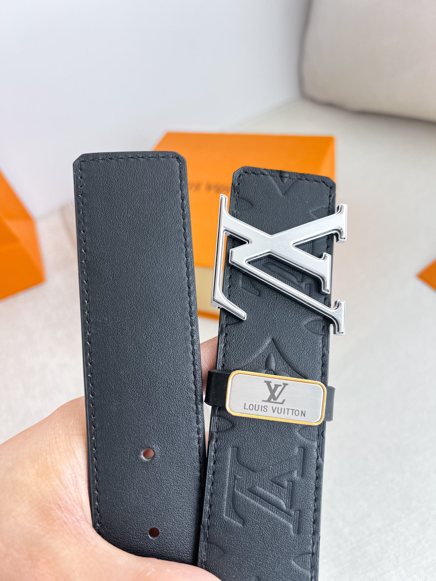ルイ・ヴィトン「Louis Vuitton」プレミアム トゴレザーベルト / ハイエンドウエストベルト