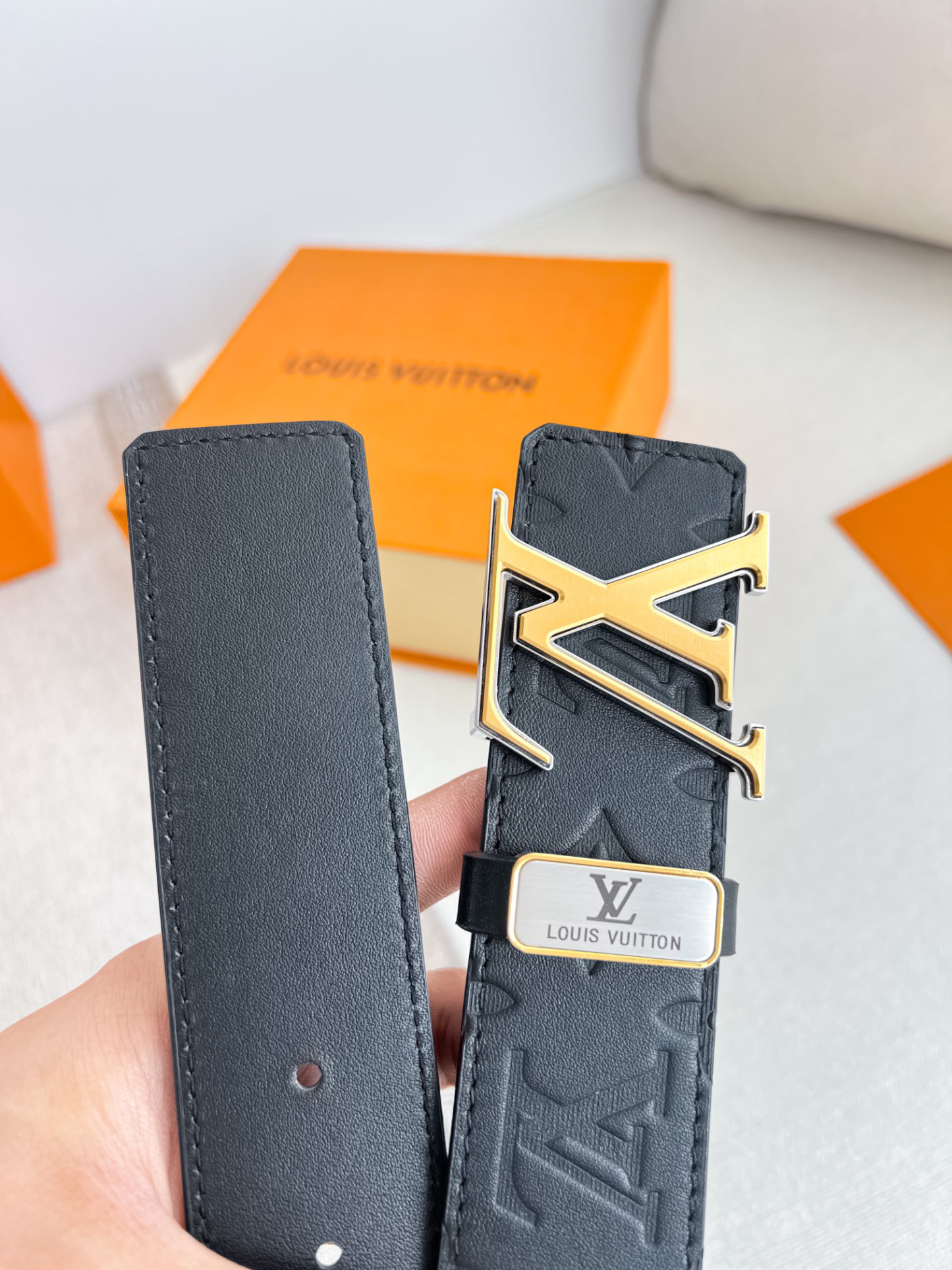 ルイ・ヴィトン「Louis Vuitton」プレミアム トゴレザーベルト / ハイエンドウエストベルト