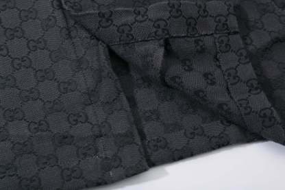 グッチ「Gucci」グッチ オールオーバーロゴ ショートスリーブシャツ / デニムシャツ