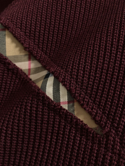 バーバリー「Burberry」バーバリー チェック×ナイト刺繍 クルーネックスウェットシャツ / ロングスリーブスウェット