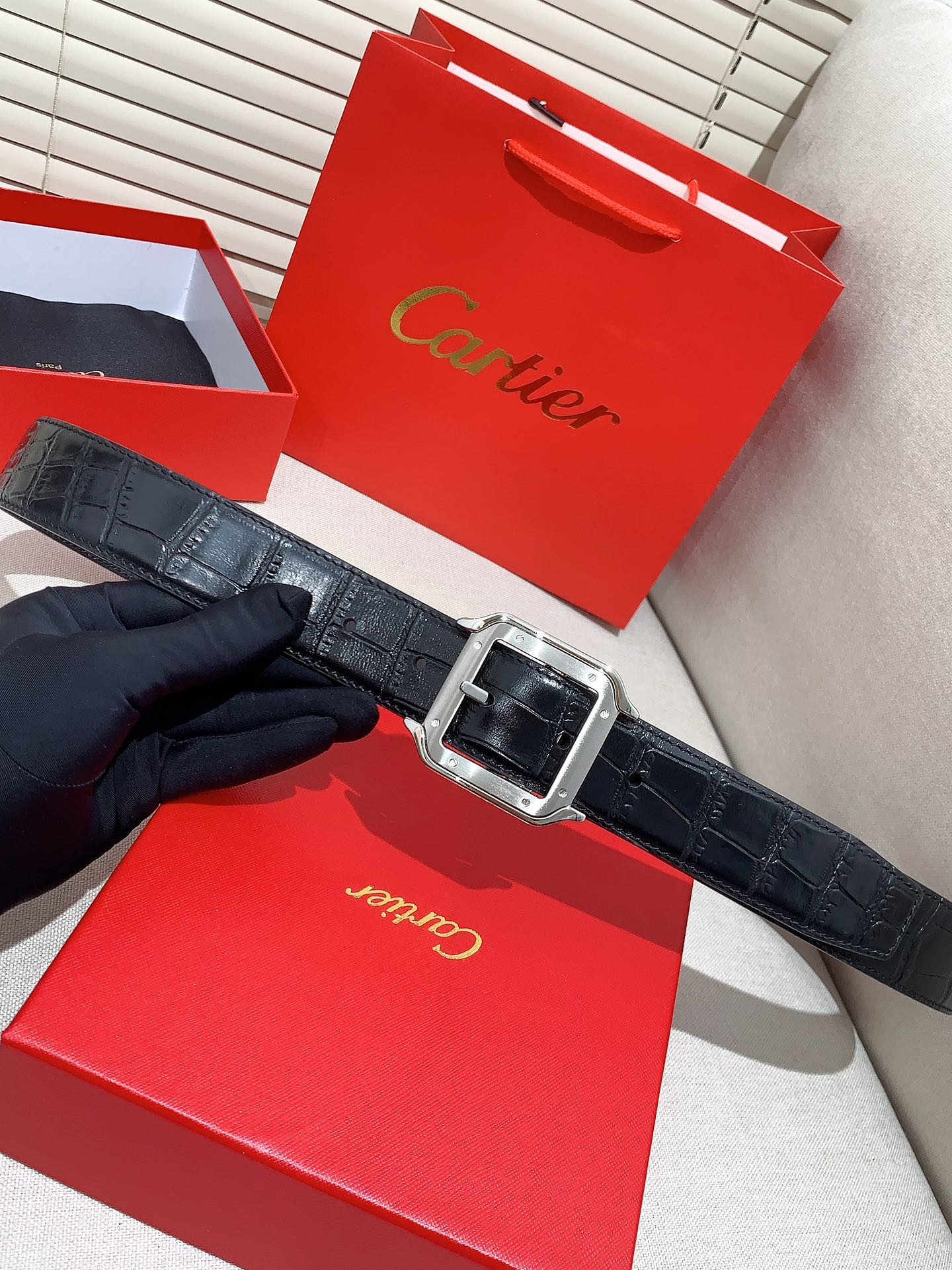 カルティエ「Cartier」サントス ドゥ バックル ベルト