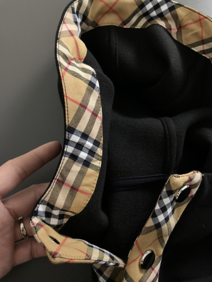 バーバリー「Burberry」バーバリー チェックフード スウェットシャツ / ロングスリーブ プルオーバー