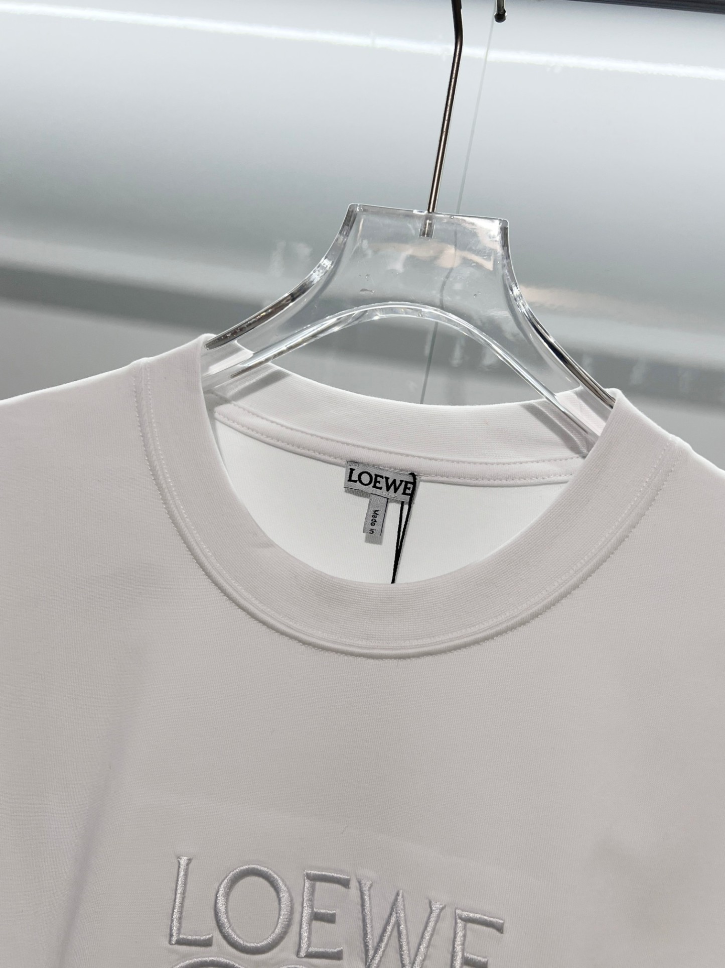 「LOEWE」ロエベ ロゴ刺繍 クルーネックスウェットシャツ / プルオーバー