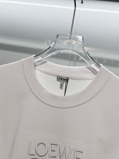 「LOEWE」ロエベ ロゴ刺繍 クルーネックスウェットシャツ / プルオーバー