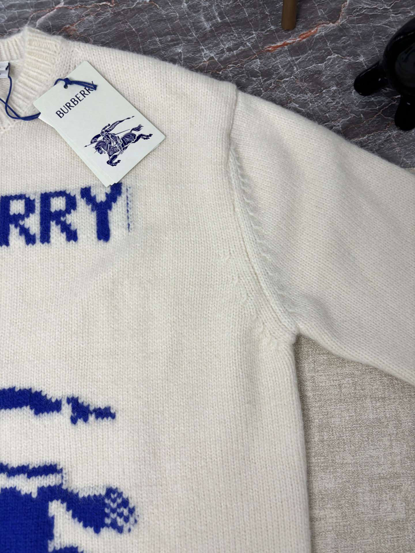 バーバリー「Burberry」バーバリー ジャカードニット プルオーバー / クルーネックセーター