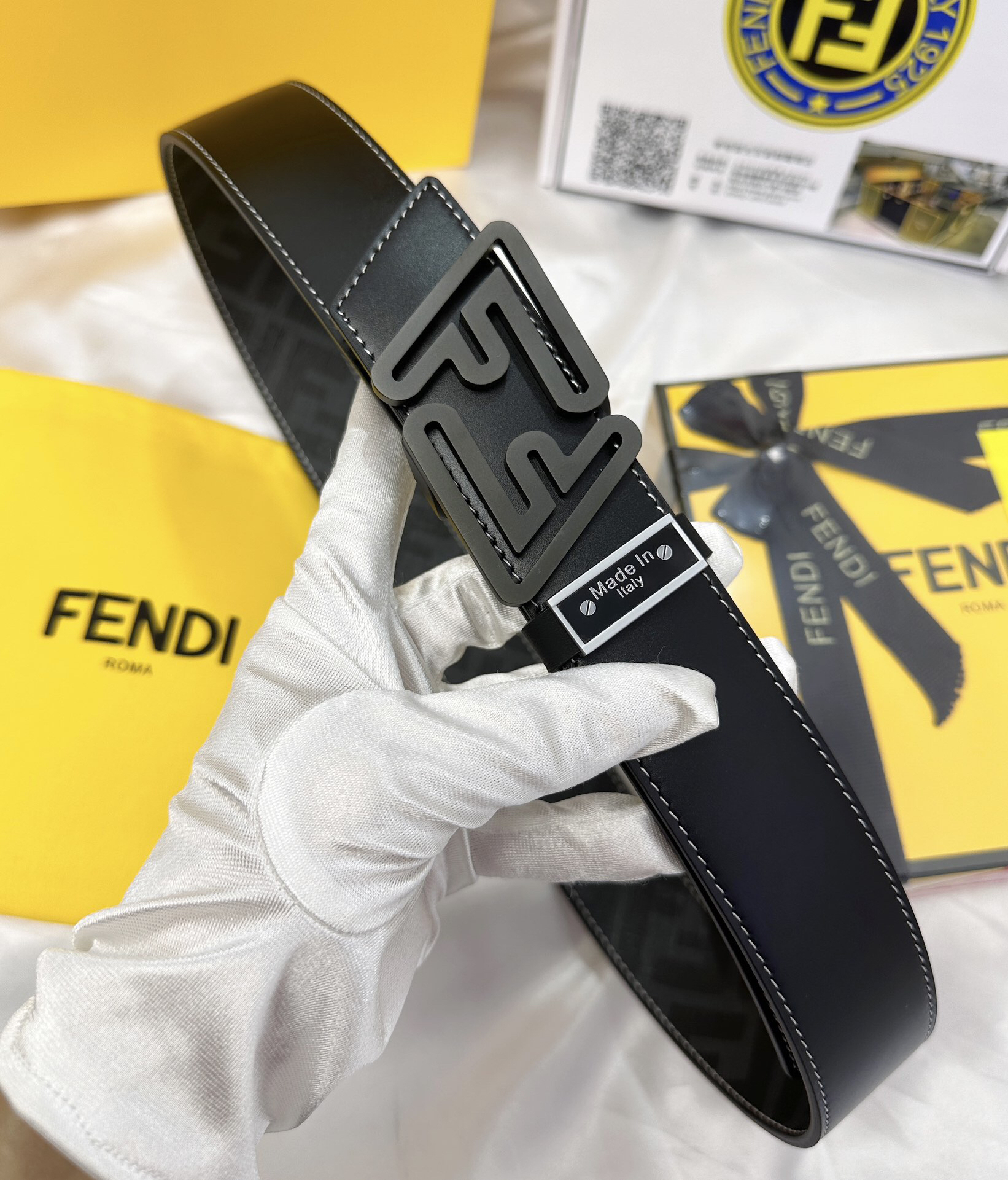 フェンディ「Fendi」FFベルト - リバーシブル フックベルト