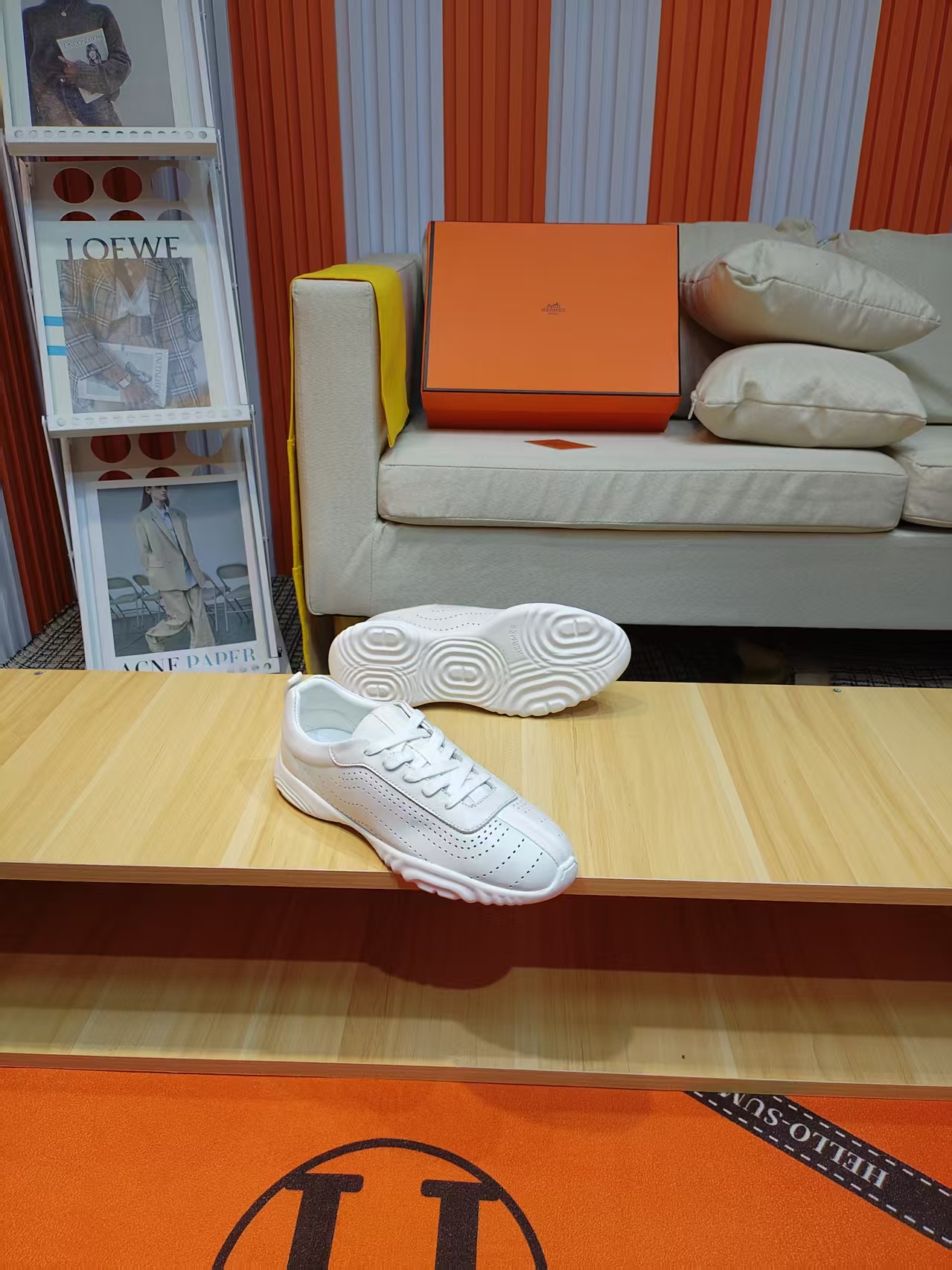 エルメス「Hermès」マスター レザースニーカー / カジュアルスニーカー