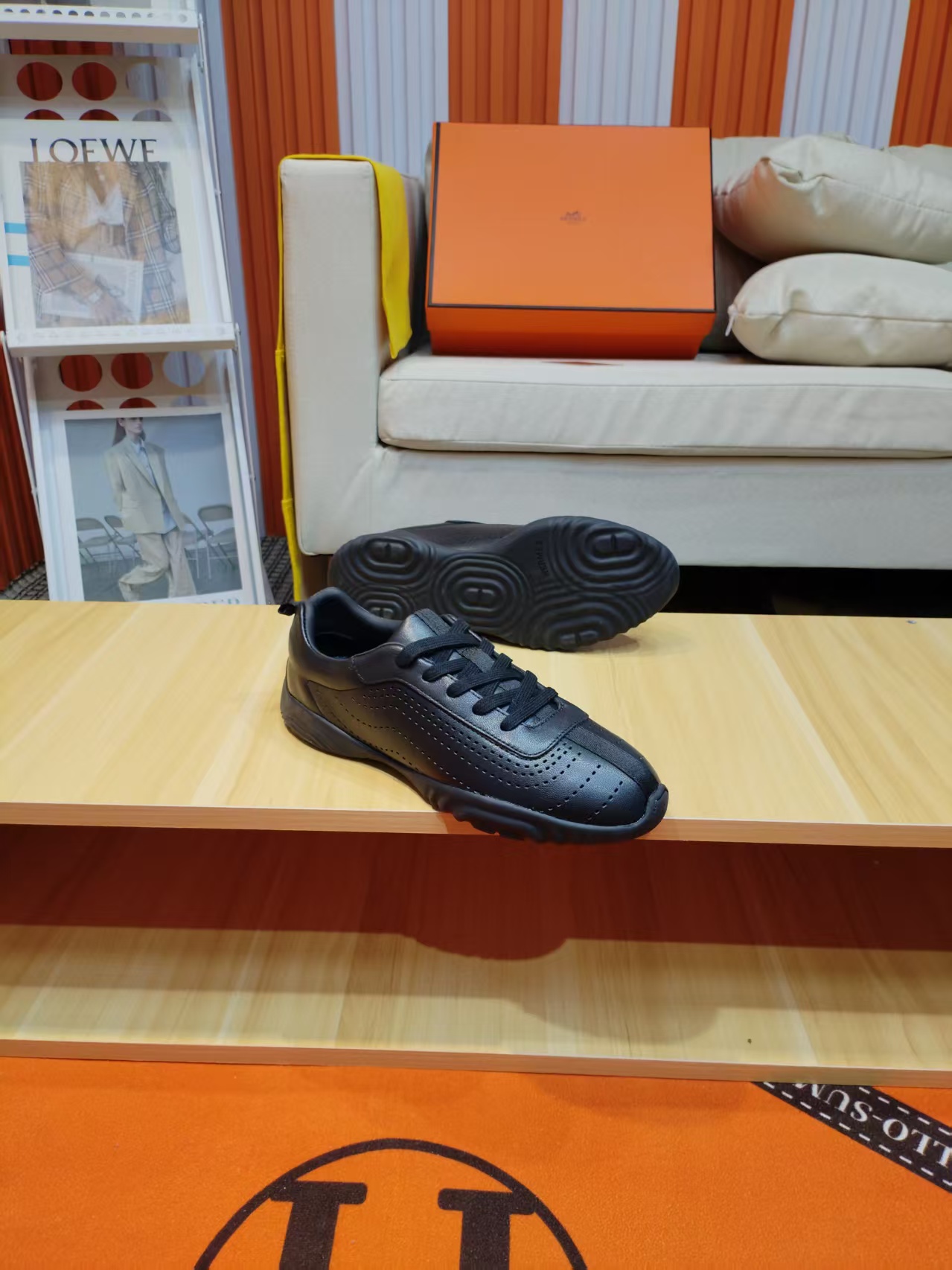 エルメス「Hermès」マスター レザースニーカー / カジュアルスニーカー