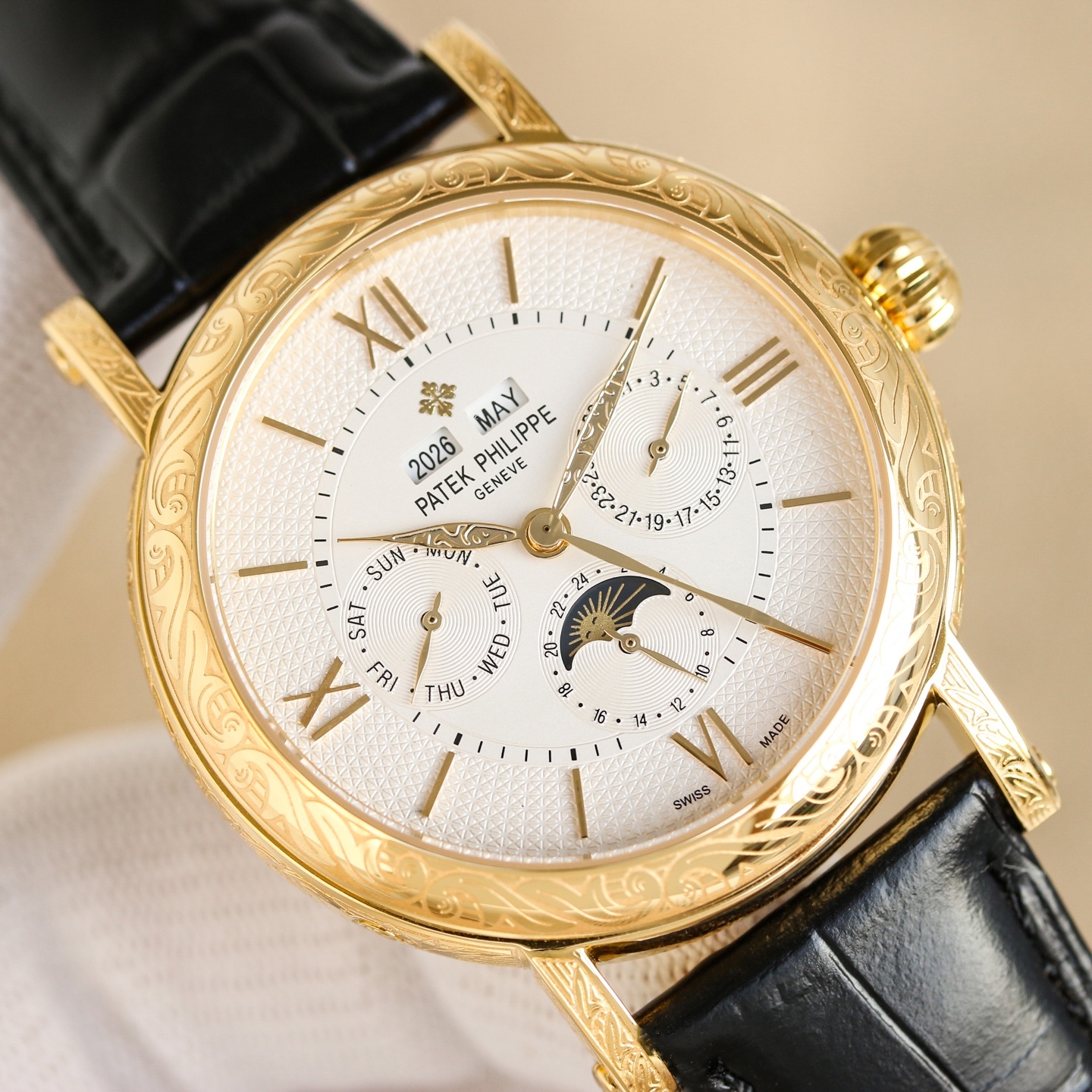 Patek Philippe パテック・フィリップ スタイル 満鑽 鍋蓋ガラス オートマティック / カスタムウォッチ