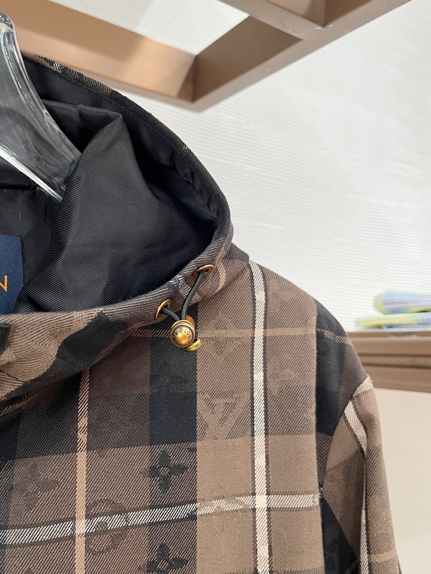 ルイ・ヴィトン「Louis Vuitton」ルイ・ヴィトン モノグラム チェック フーデッドジャケット / メンズ アウター