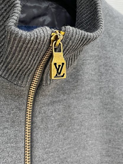 ルイ・ヴィトン「Louis Vuitton」ルイ・ヴィトン モノグラム ニット スタンドカラージャケット / メンズアウター