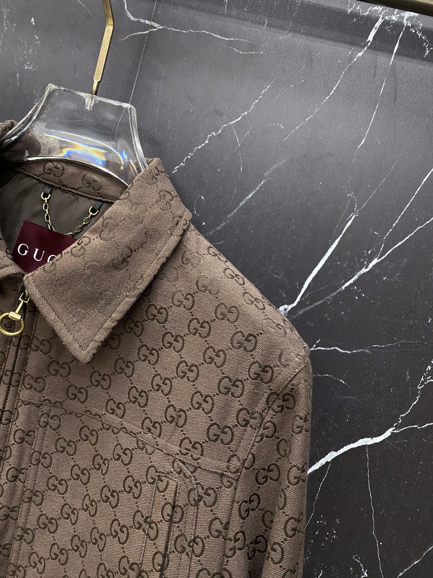 グッチ「Gucci」グッチ GGジャカード フリップカラー ワークジャケット / メンズ アウター