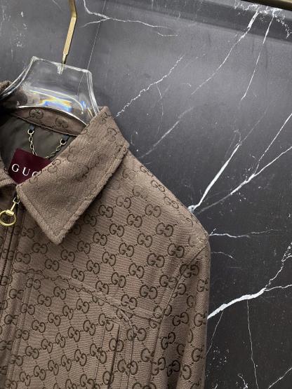 グッチ「Gucci」グッチ GGジャカード フリップカラー ワークジャケット / メンズ アウター