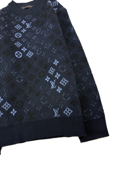 ルイ・ヴィトン「Louis Vuitton」ルイ・ヴィトン モノグラム サープラス ジャカード プルオーバー / メンズ ニットセーター