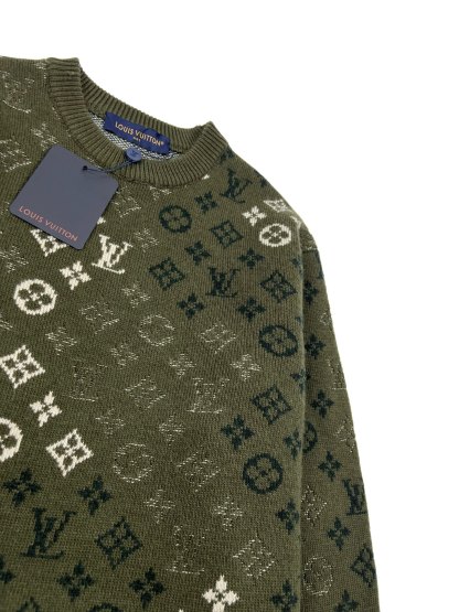 ルイ・ヴィトン「Louis Vuitton」ルイ・ヴィトン モノグラム サープラス ジャカード プルオーバー / メンズ ニットセーター
