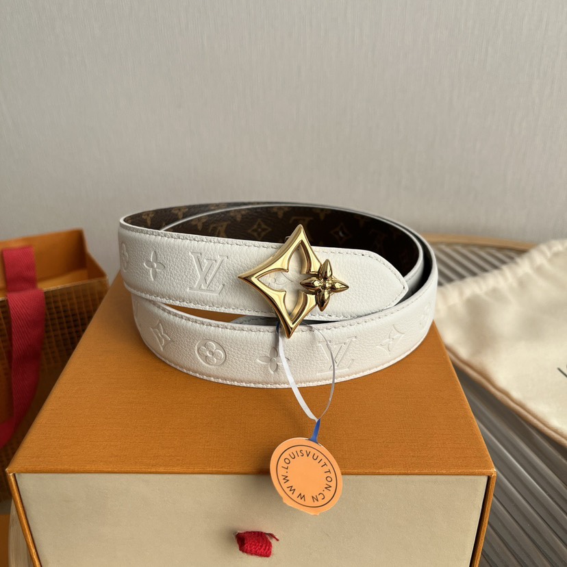 ルイ・ヴィトン「Louis Vuitton」ベルト･フラワーグラム 30MM リバーシブル