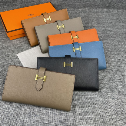 エルメス「Hermès」ベアーン モノクローム ウォレット 6色