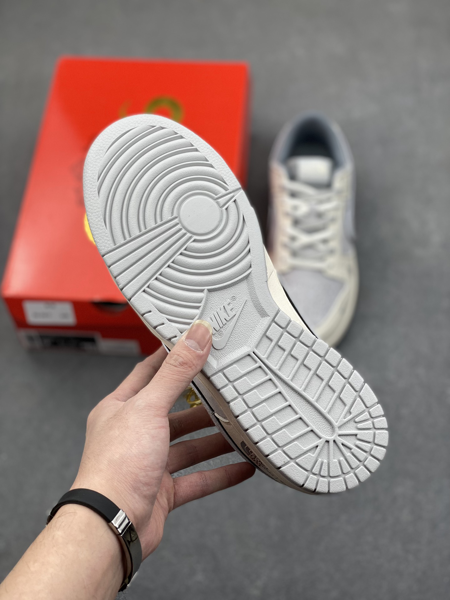 「コラボモデル」The North Face x Nike SB Dunk Low スネークイヤー エディション 'White Grey' ダブルシューレース スニーカー