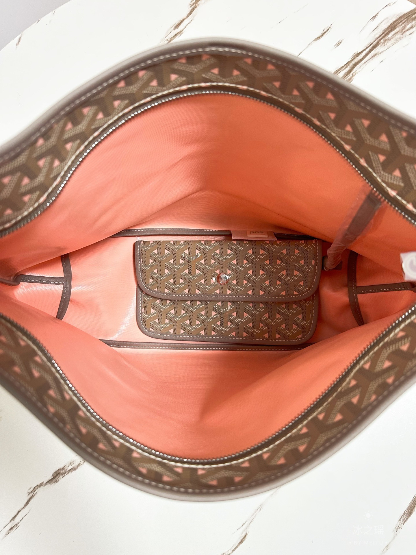 ゴヤール「Goyard」Boheme Hobo 170th Anniversary Khaki Pink ショルダーバッグ
