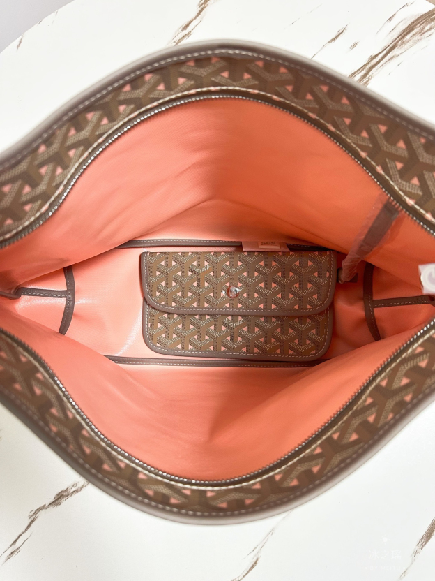 ゴヤール「Goyard」Boheme Hobo 170th Anniversary Khaki Pink ショルダーバッグ
