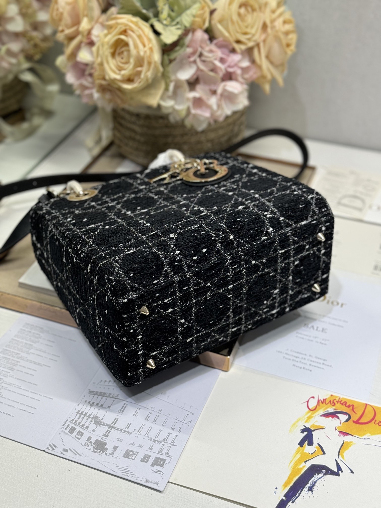 ディオール「Dior」オブlique ナイロンレザーバッグ