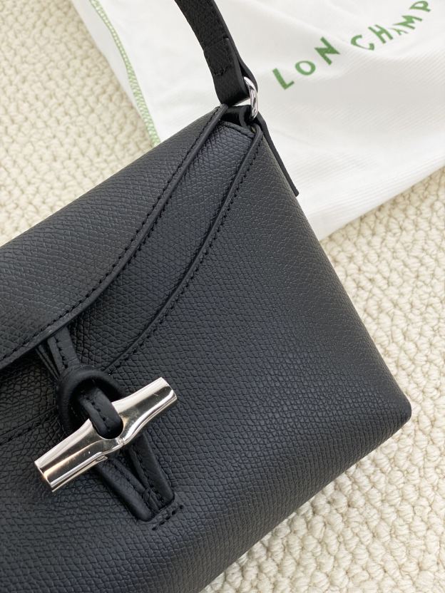 ロンシャン「Longchamp」ロンジャンプ ロゾー 竹節トップハンドルショルダーバッグ スモール