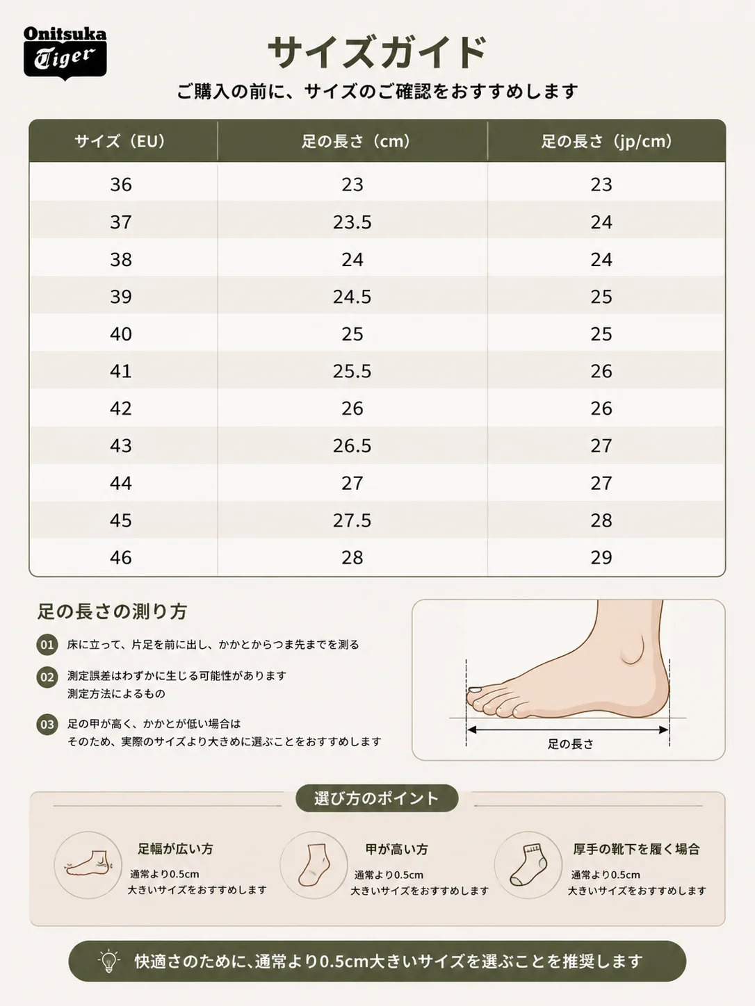 サイズガイド