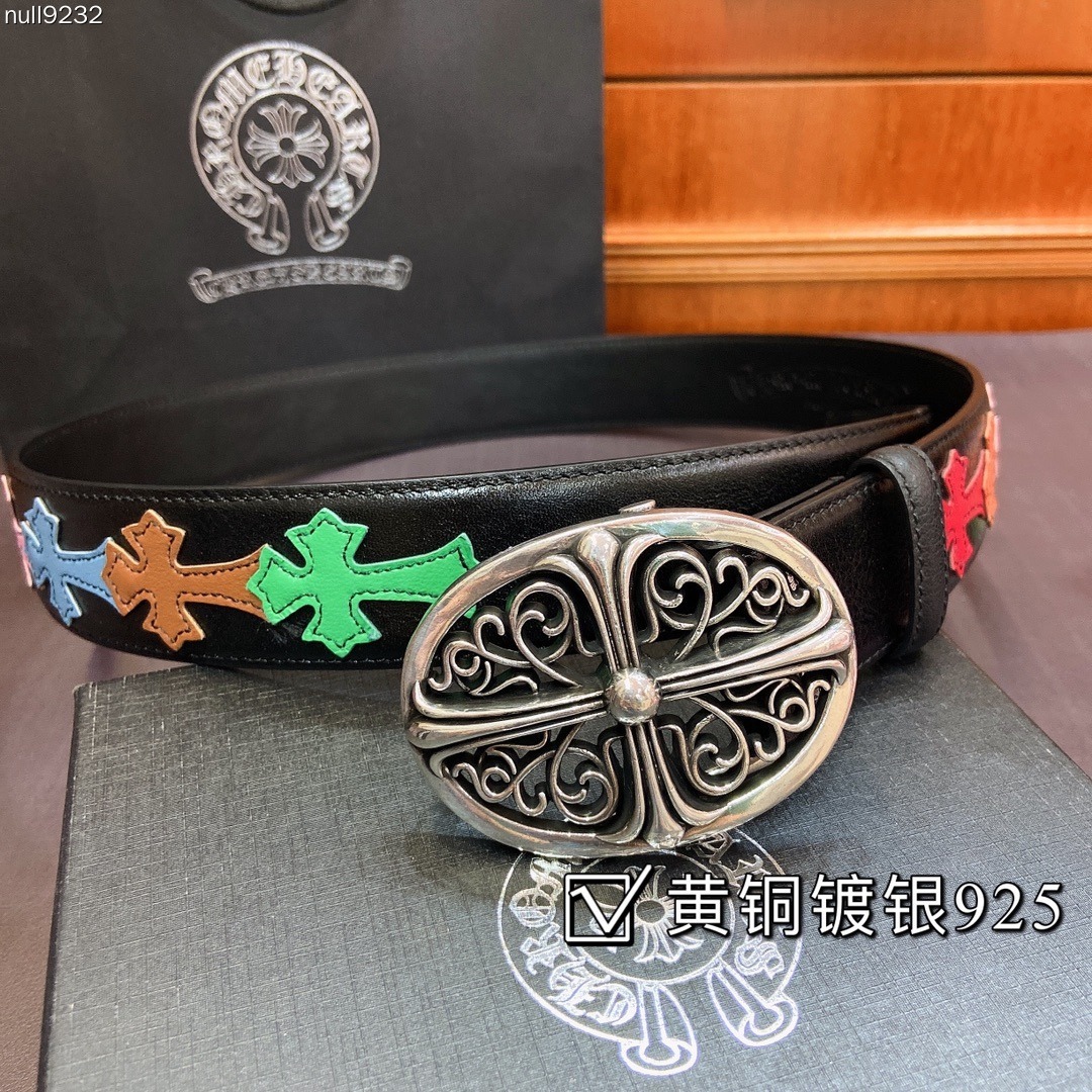 クロムハーツ「Chrome Hearts」デタッチャブル クロスフラワー ベルト