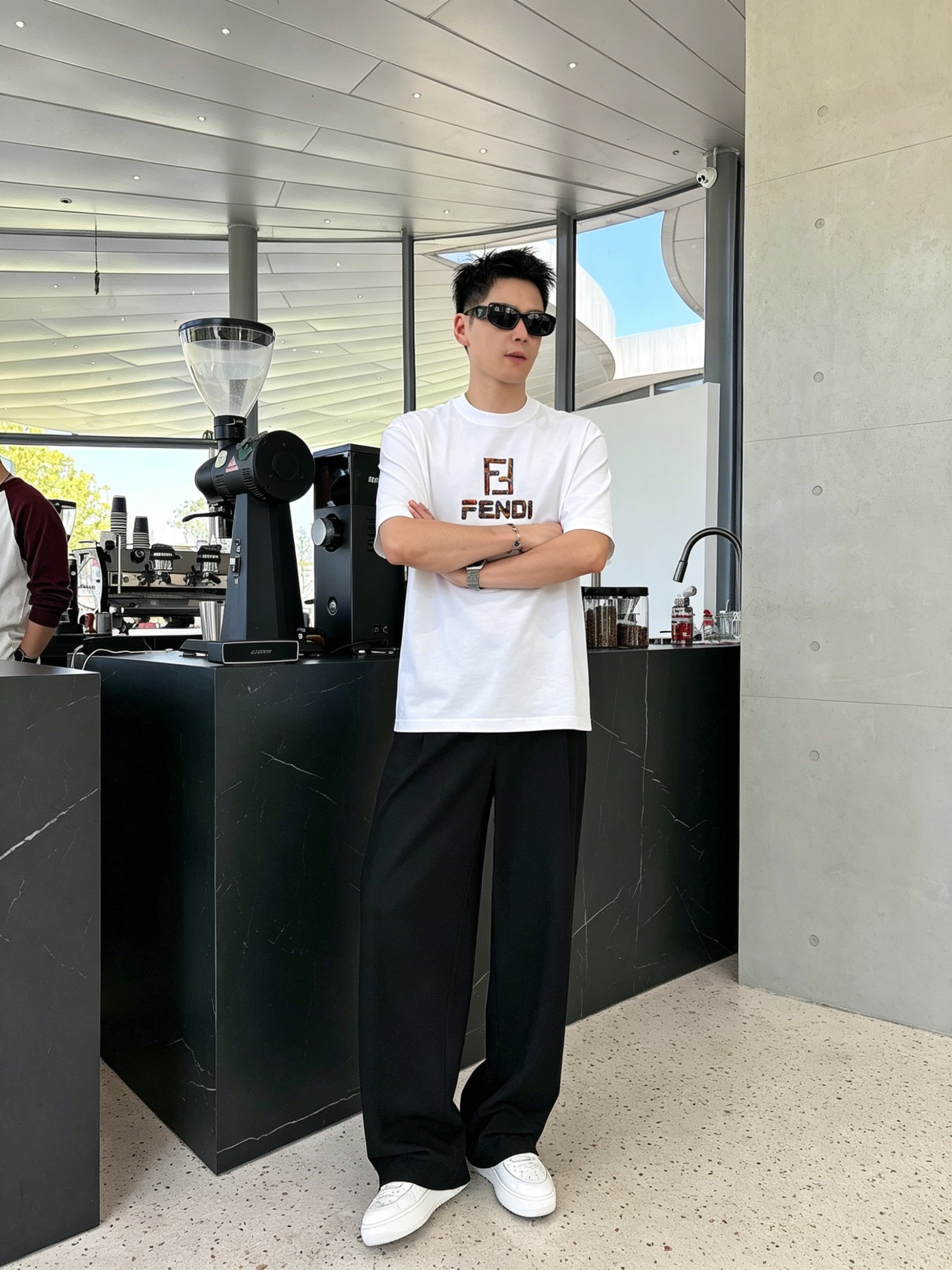 フェンディ「Fendi」ロゴプリントTシャツ / ショートスリーブ クルーネック
