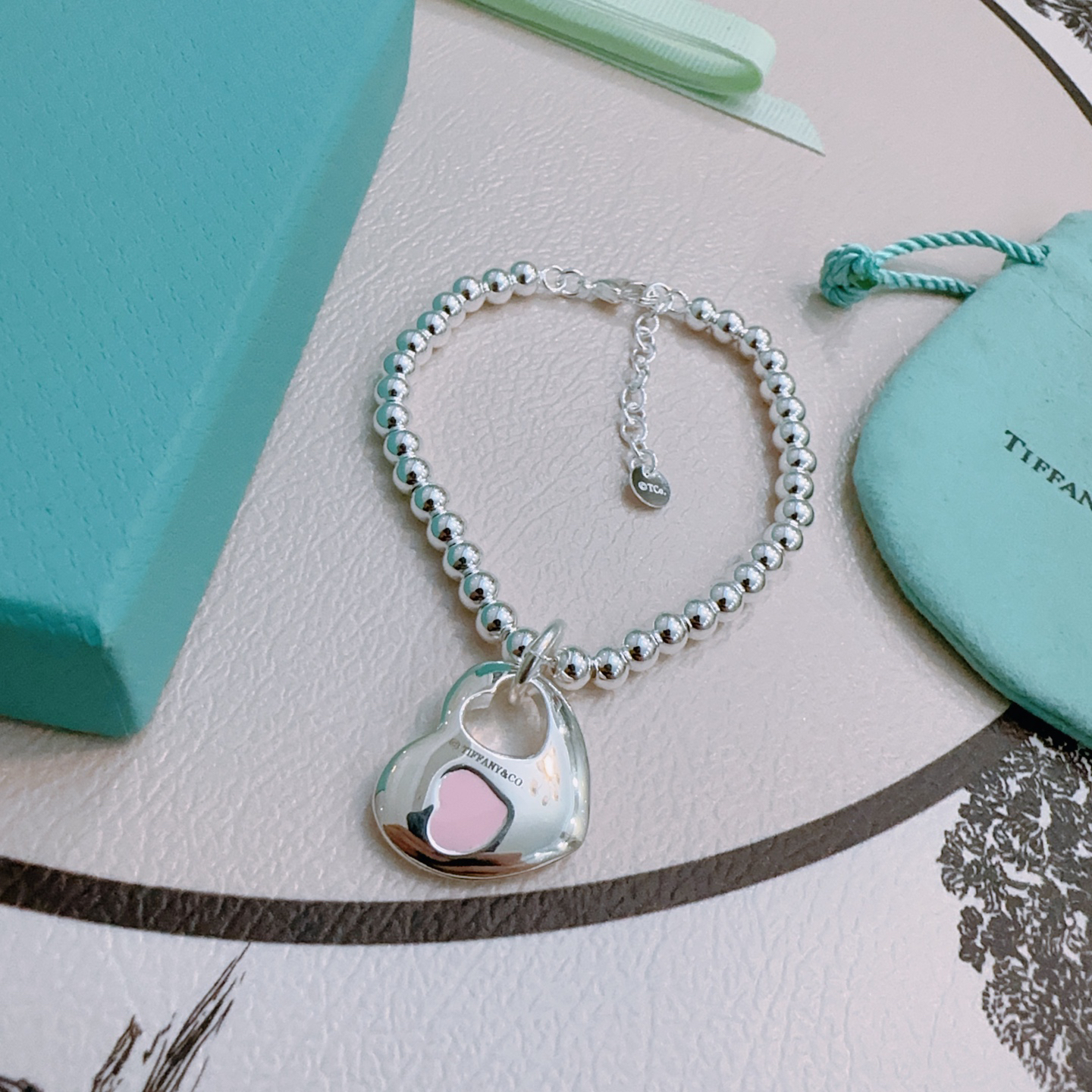 ティファニー「Tiffany & Co.」ポリッシュドシルバーリンク ブレスレット