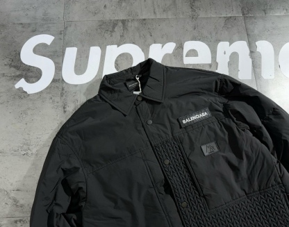 バレンシアガ「Balenciaga」‌冬季限定パッチワークカップルカジュアルダウンジャケット