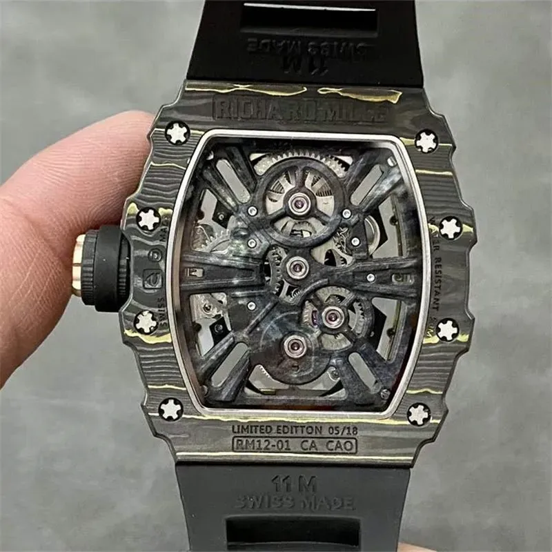 リシャール ミル「Richard Mille」トゥールビヨン RM 12-01 カーボンファイバー48MM