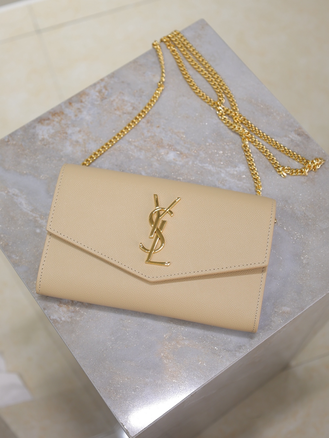 2026サンローラン「SAINT LAURENT アップタウン エンベロープ チェーンウォレット