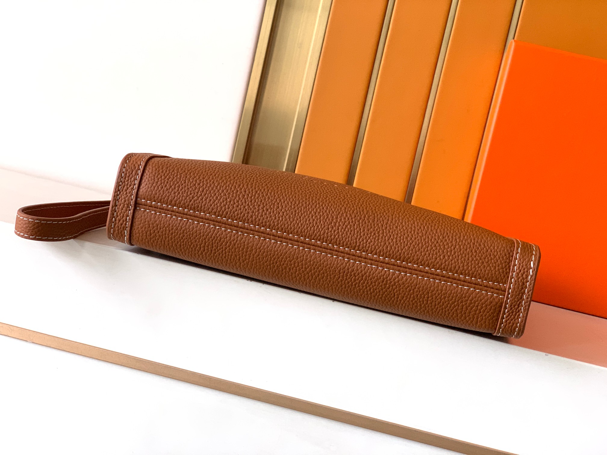 エルメス「Hermès」エルメス レザーハンドバッグ / クラッチバッグ 