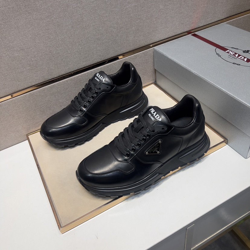 プラダ「Prada」プラダ プレミアムスニーカー (2026年春夏モデル) / レザースニーカー