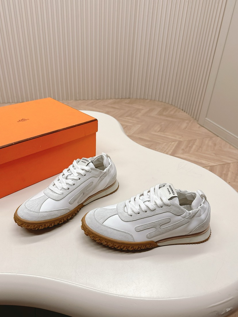 エルメス「Hermès」エルメス ガニーシューズ / レザースニーカー 