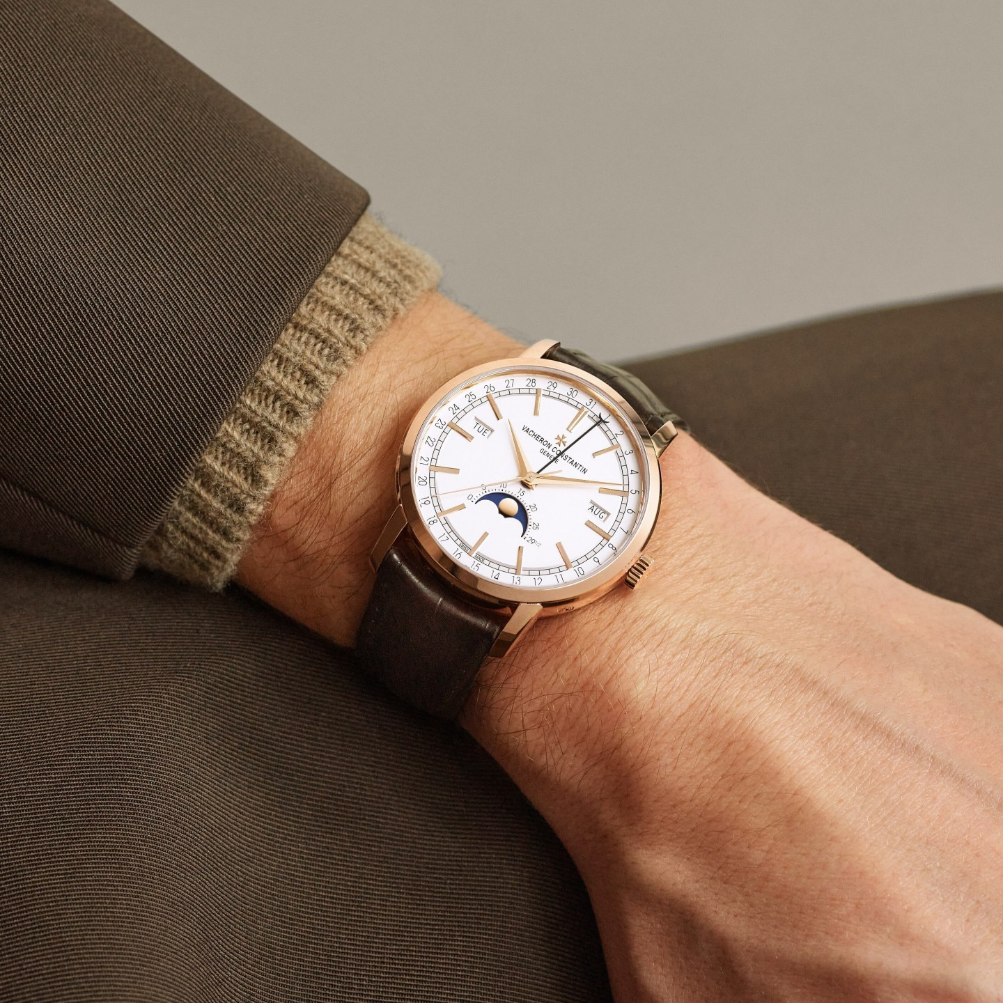 ヴァシュロン コンスタンタン(Vacheron Constantin) トラディショナル コンプリートカレンダー 4010T/000R-B344 41 mm ピンクゴールド