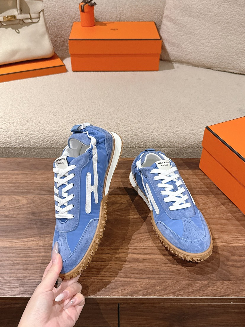 エルメス「Hermès」エルメス ガニーシューズ / レザースニーカー 